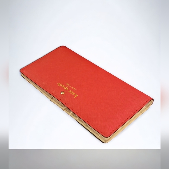 Kate Spade stacy mikas pond wallet coral New - Picture 9 of 12